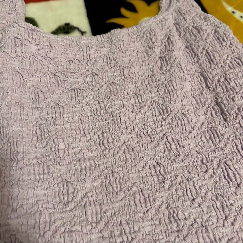 Elodie Textured Lavender Sleeveless Bodycon Dress - Picture 2 of 6